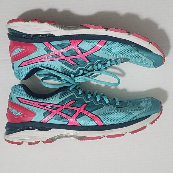 ASICS Womens Running Shoes Dynamic DuoMax IGS 4 Aqua Blue Pink T656N Size US 11 - Picture 4 of 16